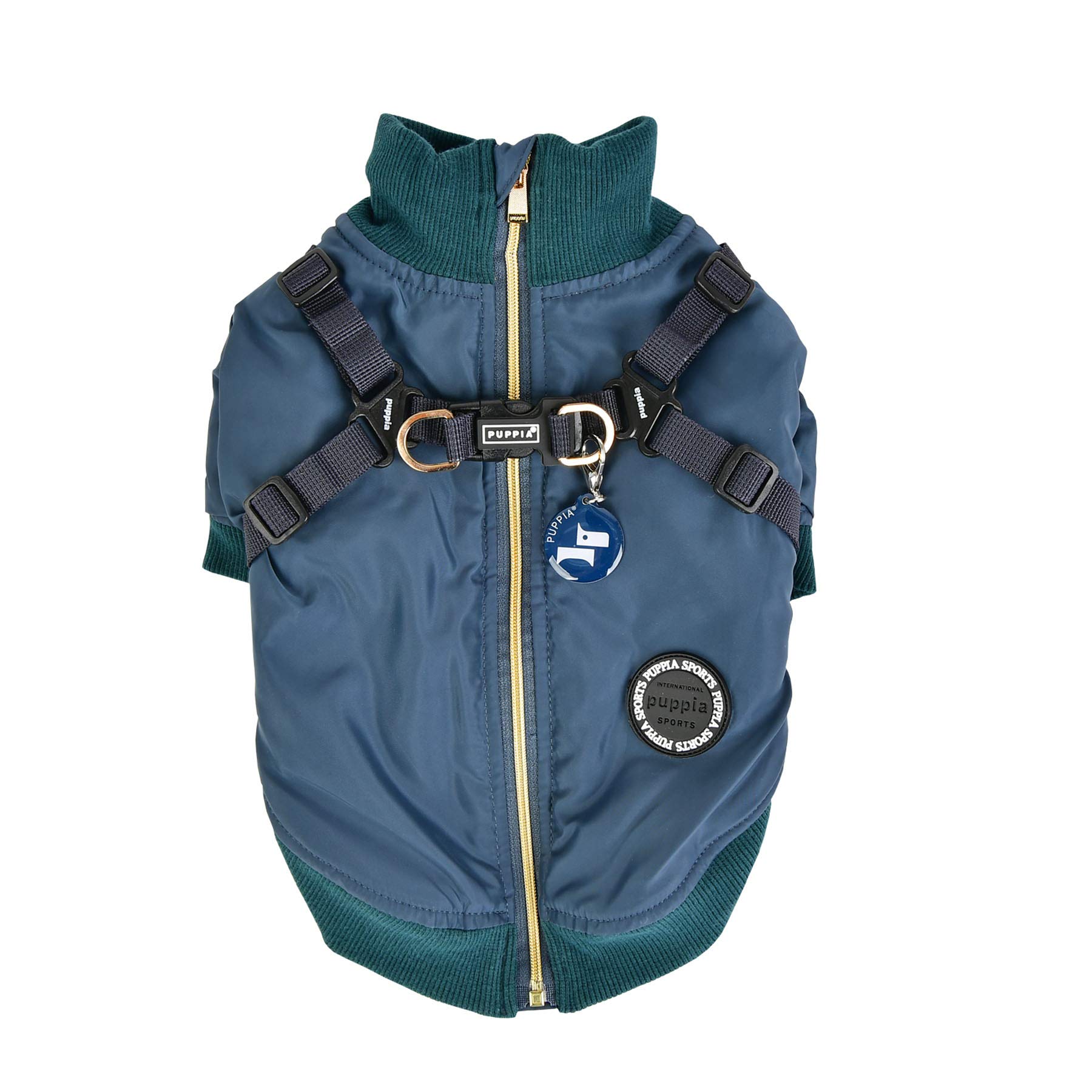 Puppia Dominic Teal S Waterproof Winter Windbreaker Jacket for Dog - 950 g