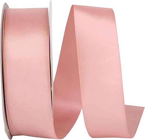 Reliant Ribbon Doble cara Df satén - Cinta de colores nupciales, 1-12 pulgadas x 50 yardas, oro rosa disponible en Yaxa Colombia