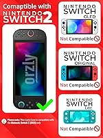 Vista 2 de Orzly Case Compatible with Nintendo Switch 2 Protective Travel Carry Case with Screen Padding, Game Card & microSD Slots, Zipped & Open Pockets for