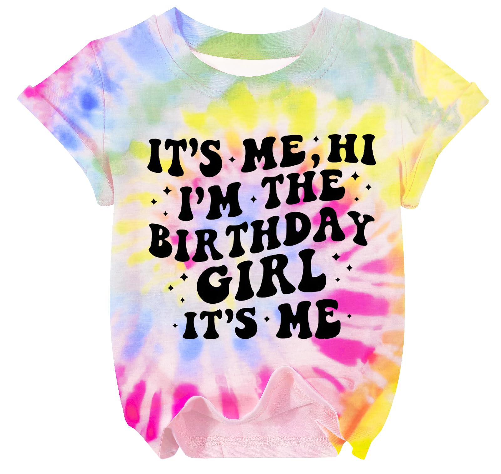 Birthday Girls Shirt It's Me Hi I'm The Birthday Girl It's Me Graphic Tee Kids Bday Party Outfit 5-12 Years