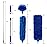 ZZ LAZYCOTTAGE Duster, Microfiber Dusters with 2 Handle Sets, Durable 15-98.1 Inches Long Telescopic Rod, Washable, Feather Dusters for Cleaning Cobweb and Ceilings Fans, 5 Pack (Blue)