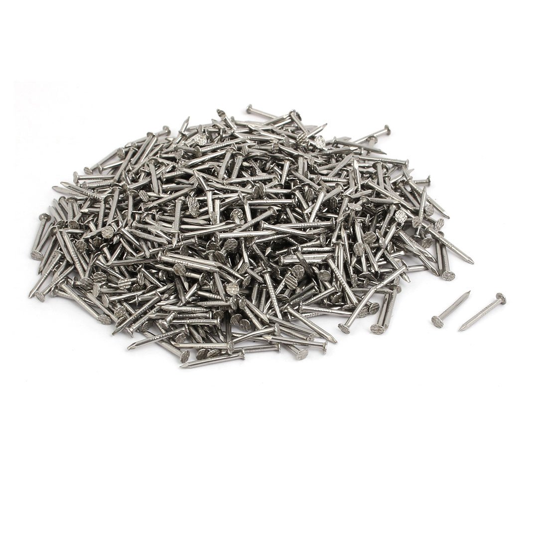 Aexit 0.5 Inch fastener Length 304 Stainless Steel Cement Wood Sliding Nail Silver Tone 1500pcs Model:22as607qo510