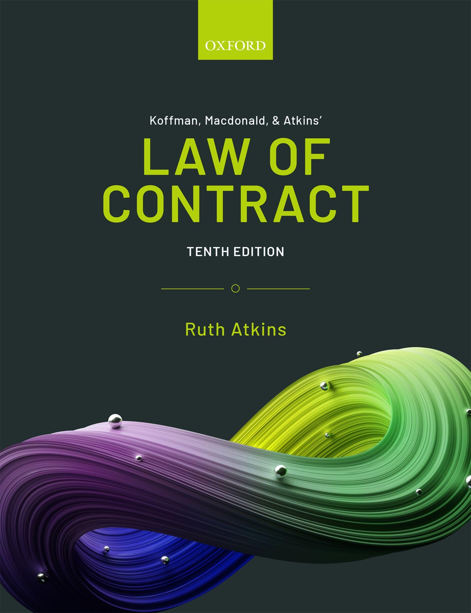 Koffman Macdonald  Atkins Law of Contract by Ruth  Atkins PAPERBACK