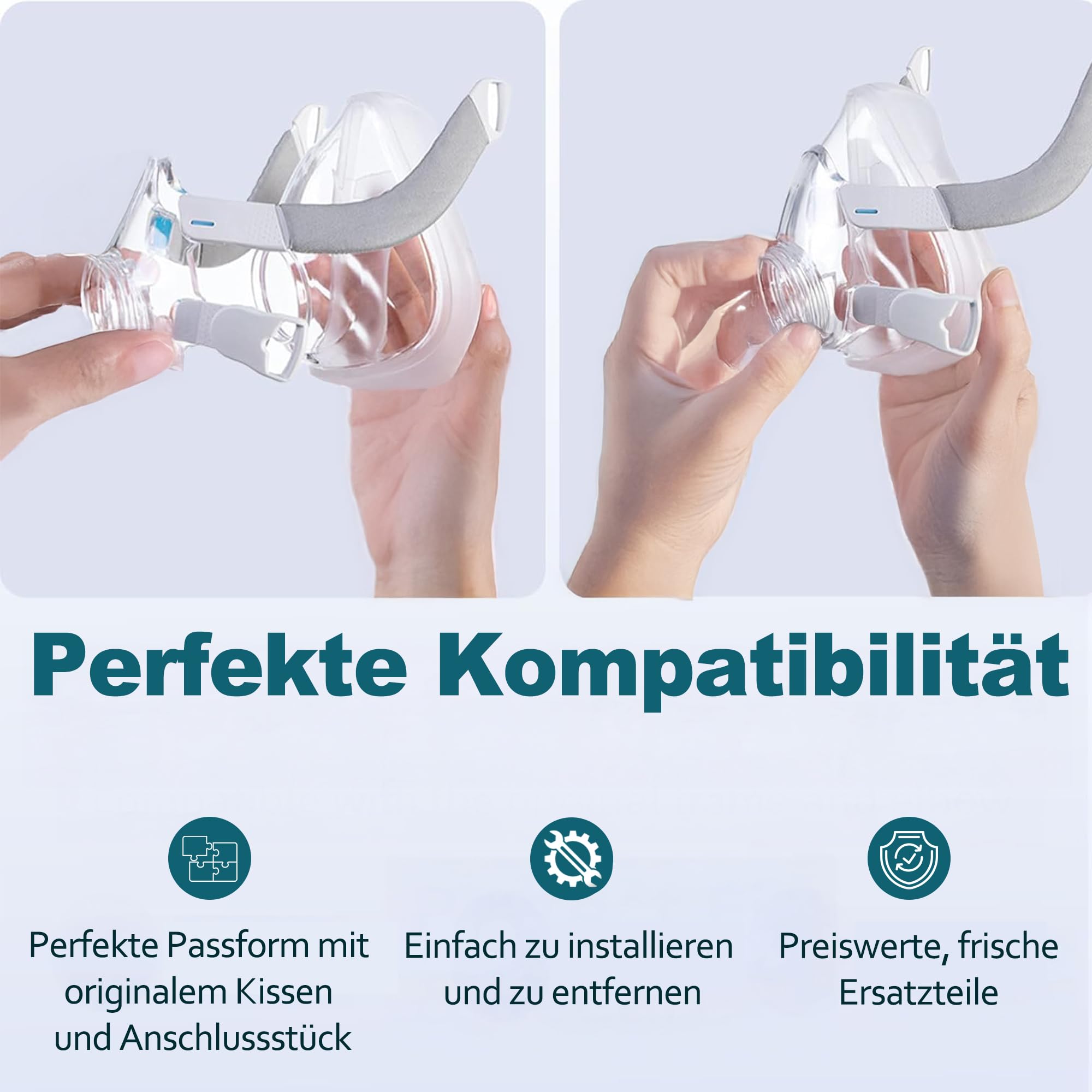 AirFit F20 Ersatzkissen für F20 Maske, Zubehör, Schlafapnoe-Maske, AirFit F20 Maske, Packung: 1 x F20 Kissen (Größe – Mittel)