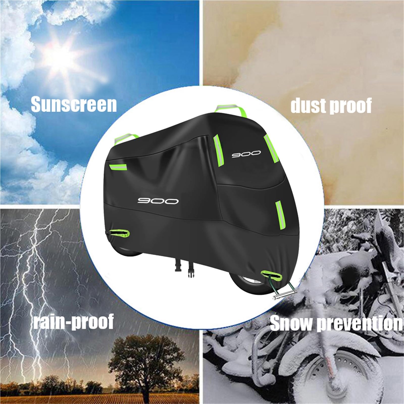 Per Kawasaki Z900 2018 2019 2020 2022 Telo Coprimoto Anti-UV Antipolvere Anti-neve Antipioggia Impermeabile Per Esterni