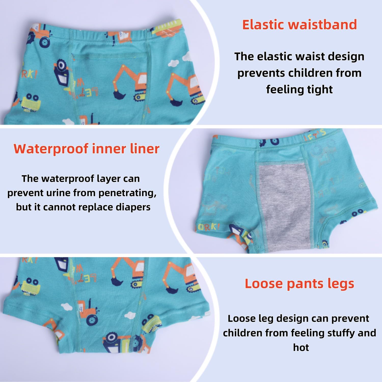 Baby Boys Trainer Underwear Little Kids Underpants Potty Toddler Boys Boxer Briefs Multiple Pack Of 6 - Image 4