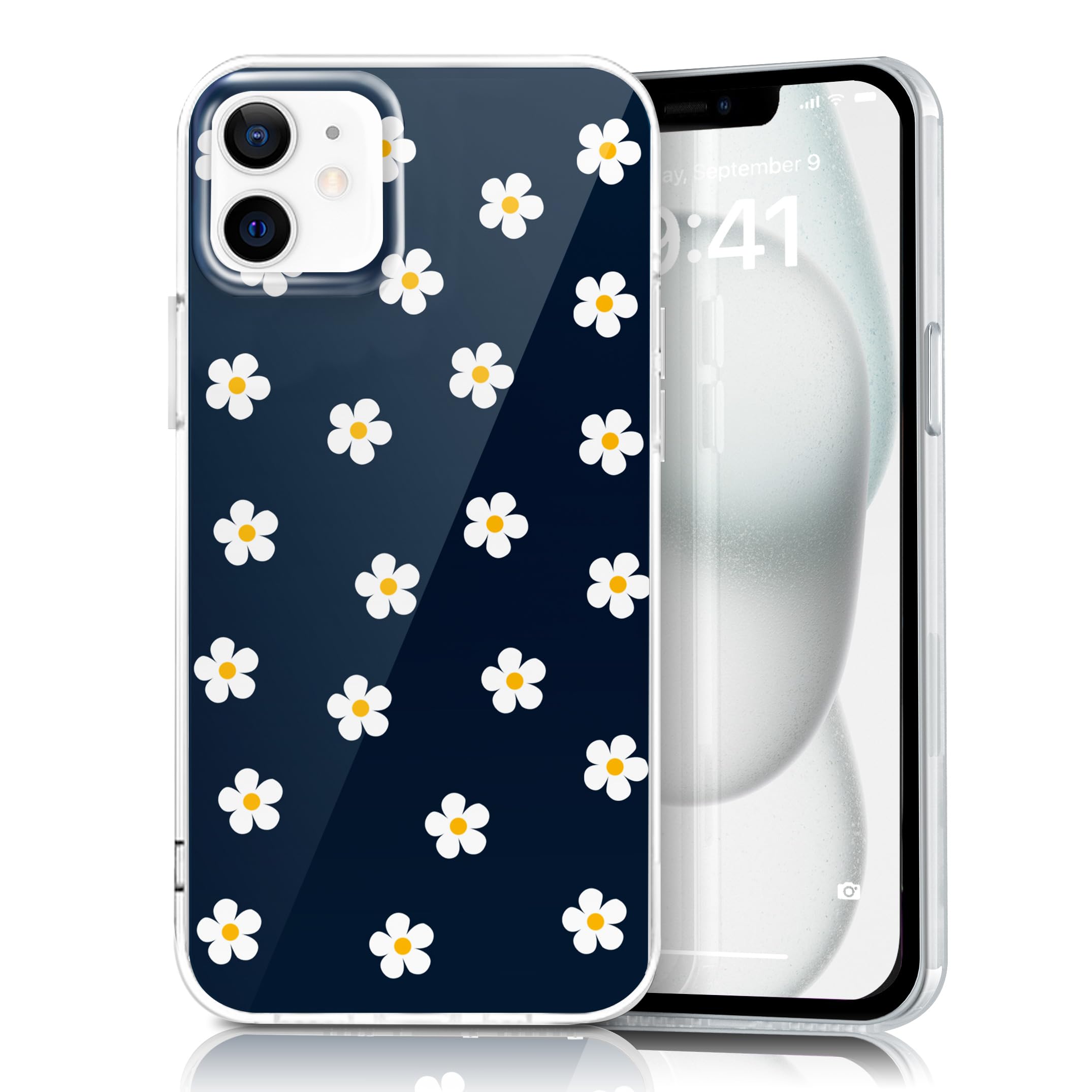 Coque iPhone 12 fleurs mignonnes, l'accessoire mode marguerite chic - 8
