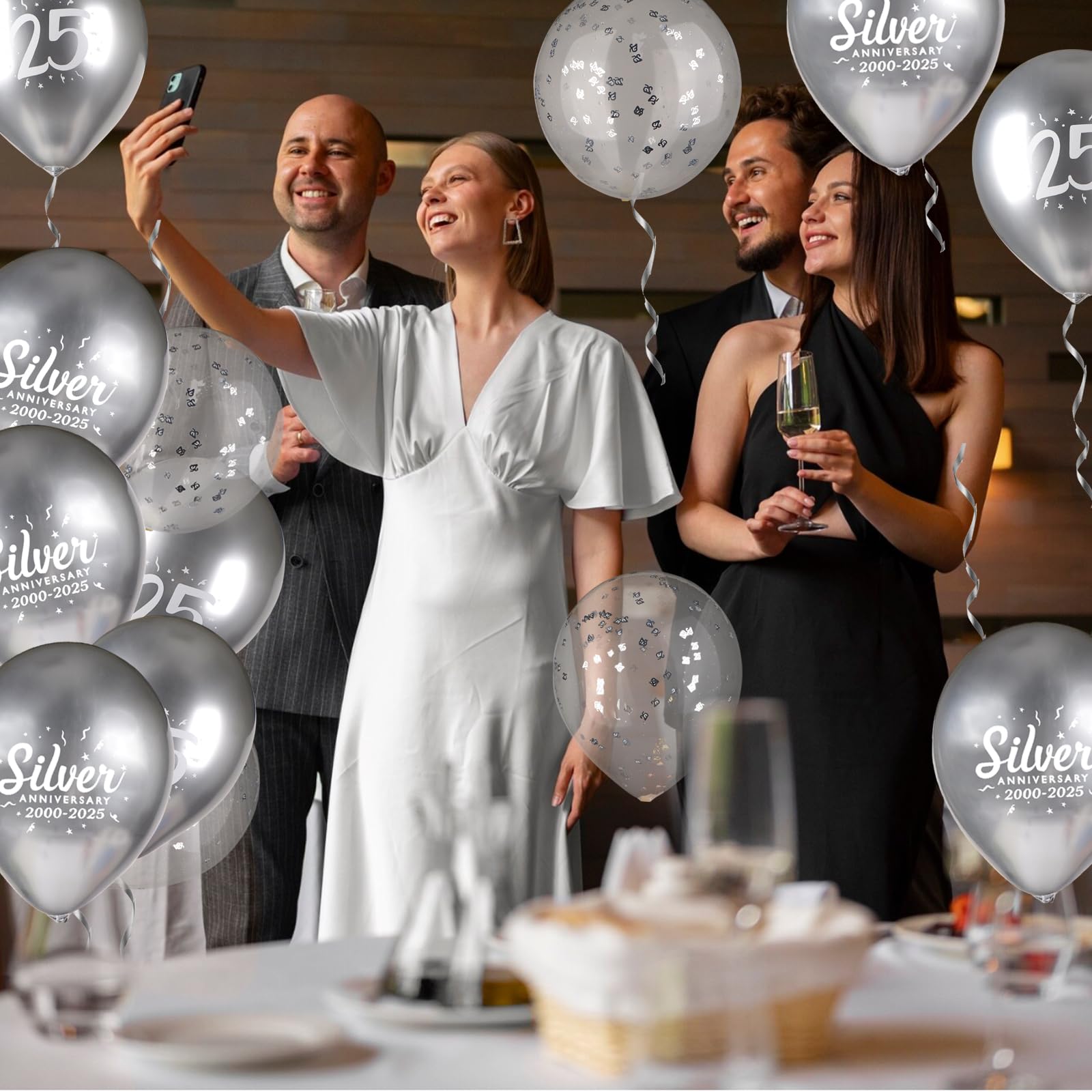 Folat Luftballons Champagne Gold – 10 Stück, 33 Cm, Aus Latex, Für Helium Oder Luft, Partydeko