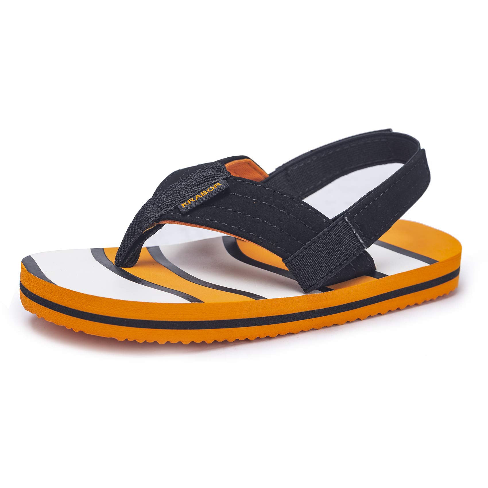 KRABORBoys Girls Flip Flops Sandals with Back Strap for Toddler/Little Kid/Big Kid