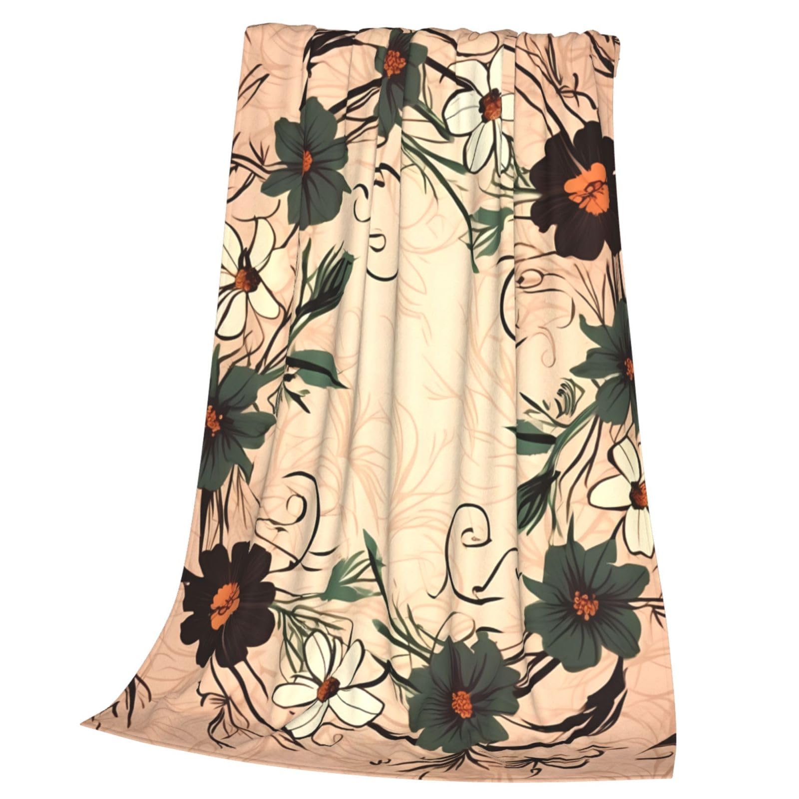 Couverture en flanelle imprimée microfibre légère pour canapé