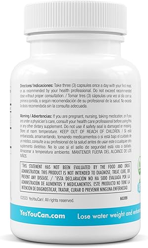 Miniatura 8 de Yes You Can! Water Lipo Diurético natural, limpieza de hierbas con electrolitos, vitaminas y minerales, fabricado con Uva Ursi, bayas de enebro,