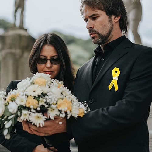 Miniatura 7 de 50 piezas de cintas de paloma para funeral, cintas conmemorativas para funeral, alfileres clásicos para servicio conmemoral, cinta de respeto con