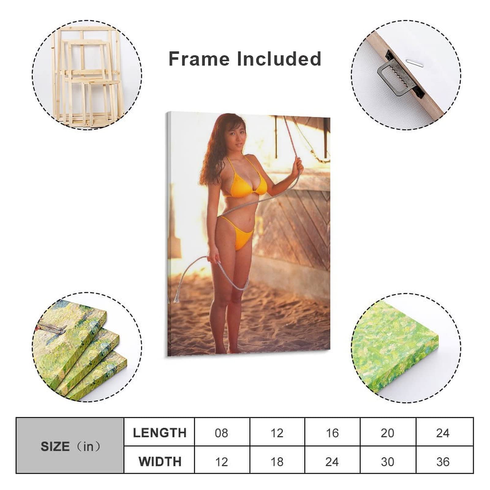 Amazon.co.jp: かとうれいこ壁の絵ポスター写真水着セクシー 壁