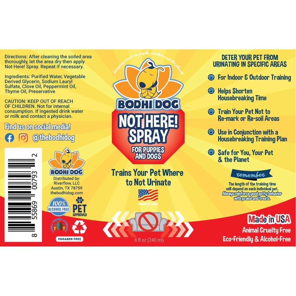 Bodhi Dog Not Here! Spray Trains Your Pet Where Not to Urinate