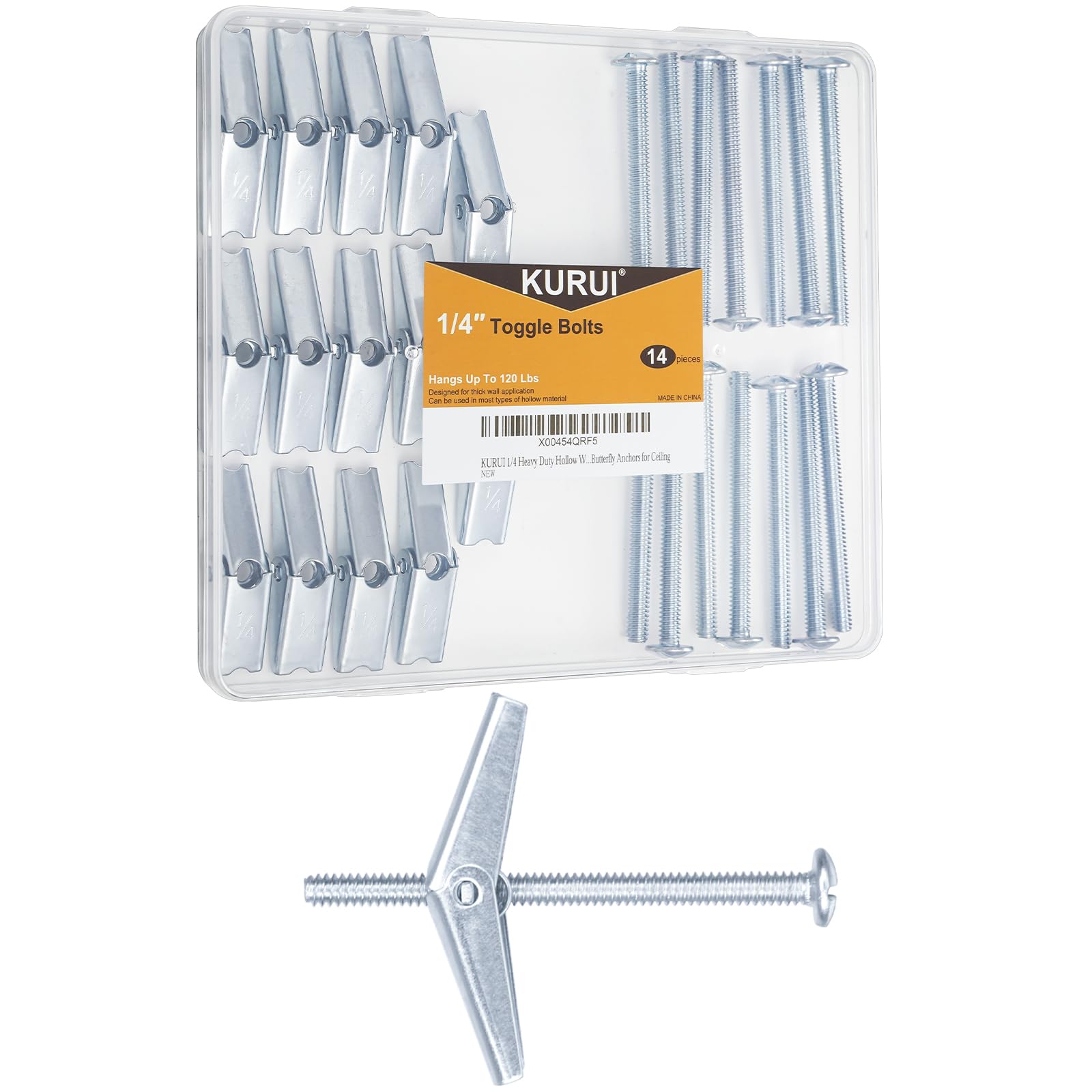 KURUI Drywall Anchor Kit - 164Pcs for Hanging Artwork -9