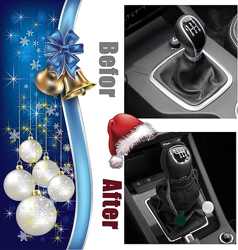 Miniatura 5 de WOCOCN Funda para palanca de cambios de automóvil, divertida perilla de palanca de cambios de automóvil, protector de suéter con capucha para