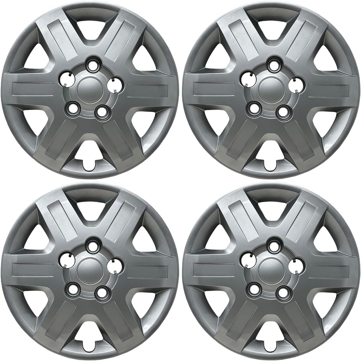Premium Replica Hubcap Set, Fits Dodge Caravan 2008-2013, Replacement 16-inch Wheel Cover (4 Pieces)