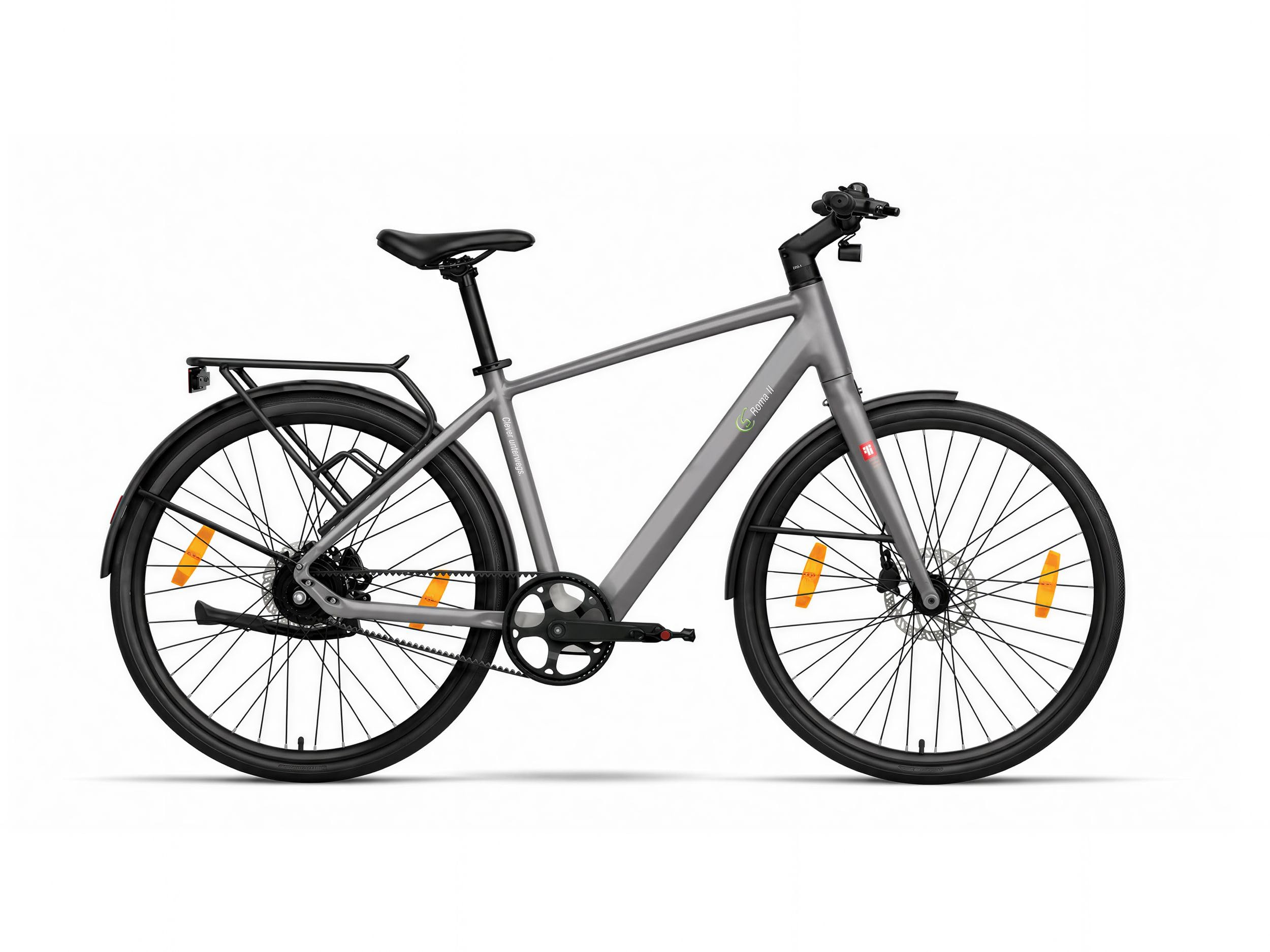 SachsenRAD City E- Bike C3M Roma II, 28 Zoll 18kg Ultraleicht E-Bike Elektrofahrrad mit Riemenantrieb Drehmomentsensor, 6 km/h Schiebehilfe, KI-Unterstützung, Alarmanlage, ebike Damen/Herren Sport & Freizeit
