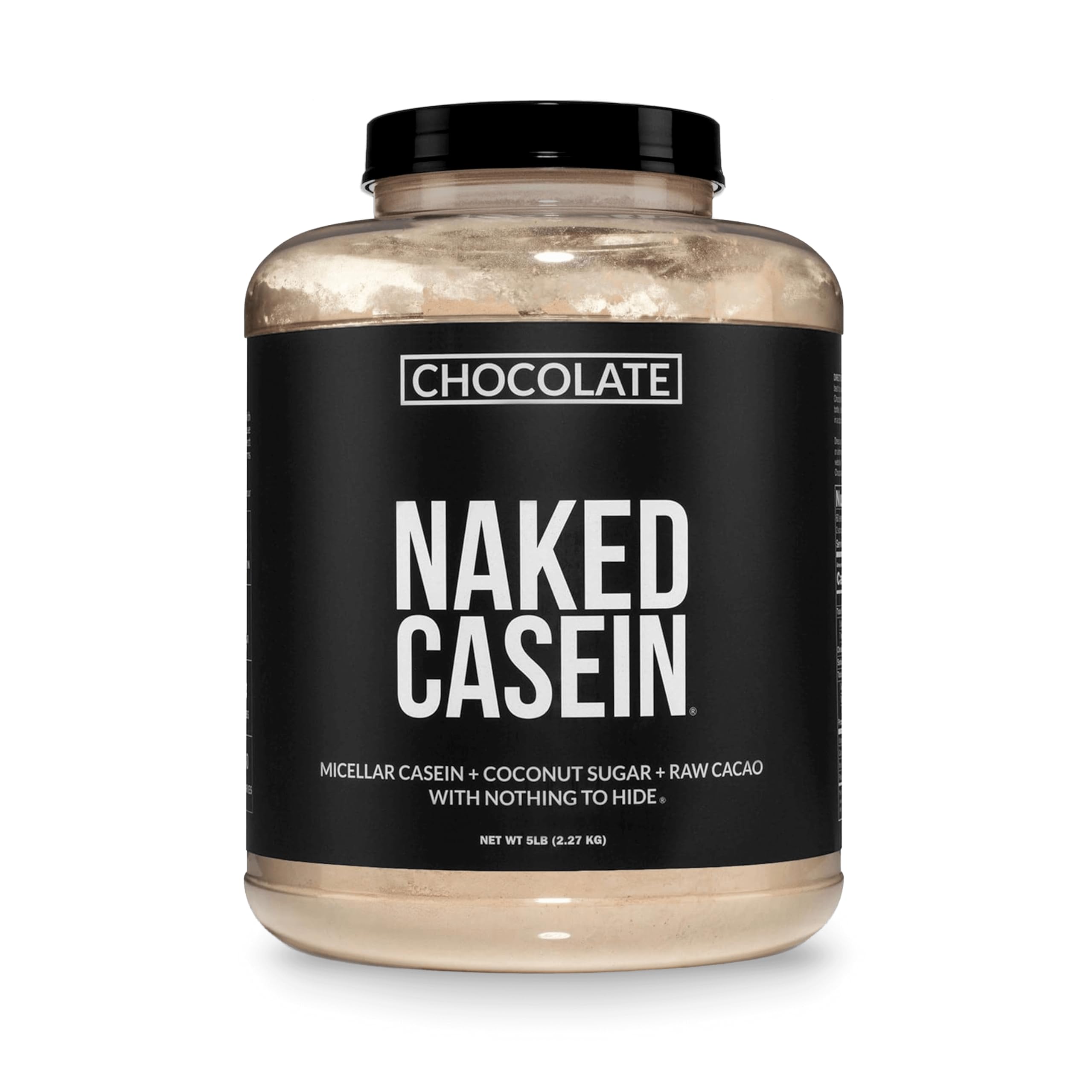 NAKED Chocolate Casein - Chocolate Micellar Casein Protein - 5 Pound Bulk NSF Certified GMO-Free Gluten-Free Soy-Free Preservative-Free - Stimulate Muscle Growth - Enhance Recovery - 60 Servi product thumbnail 3