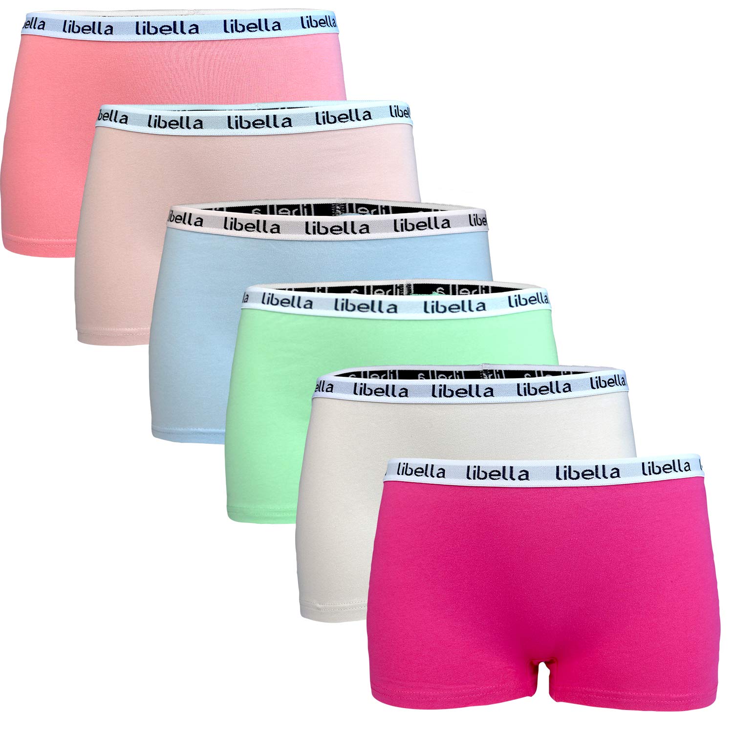 Libella® 3407 Women’s Boxer Shorts, Hipsters, Underwear Set, Cotton, Pack of 6