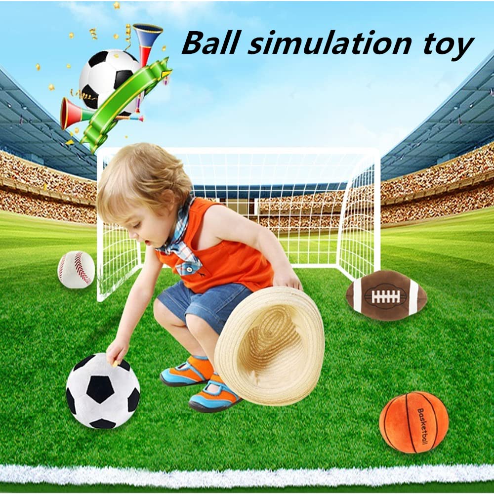 Almohada deportiva de rugby de 17.7 x 13.8 pulgadas, almohada suave de peluche, juguetes de felpa de fútbol mullidos y duraderos, regalo – para niños y niñas, decoración de habitación de sofá 5