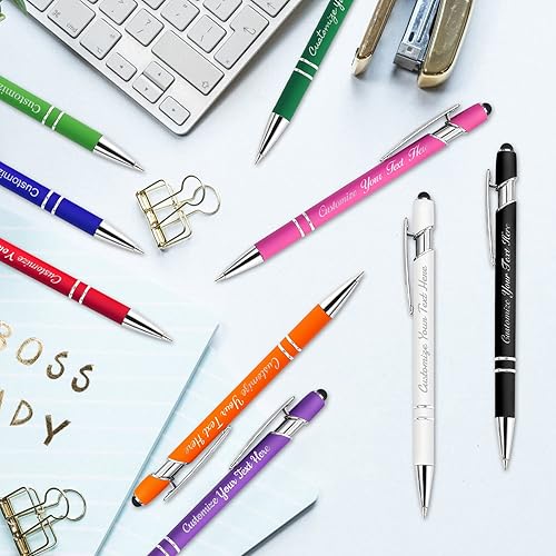 Miniatura 7 de 1 bolígrafo personalizado con lápiz capacitivo, bolígrafos personalizados con grabado gratis, bolígrafos personalizados con nombre comercial,