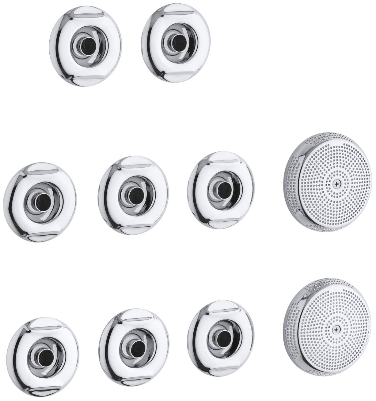 Kohler K-9398-CP Riverbath Whirlpool Trim Kit, Polished Chrome