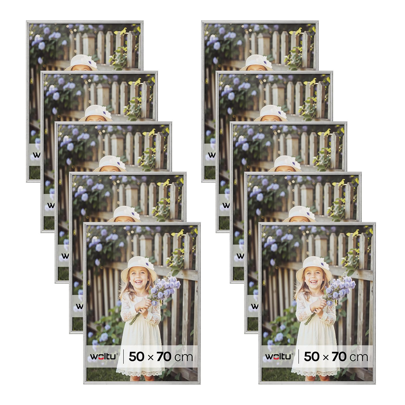 Cadres photo 50x70 cm avec passe-partout modulable horizontal et vertical