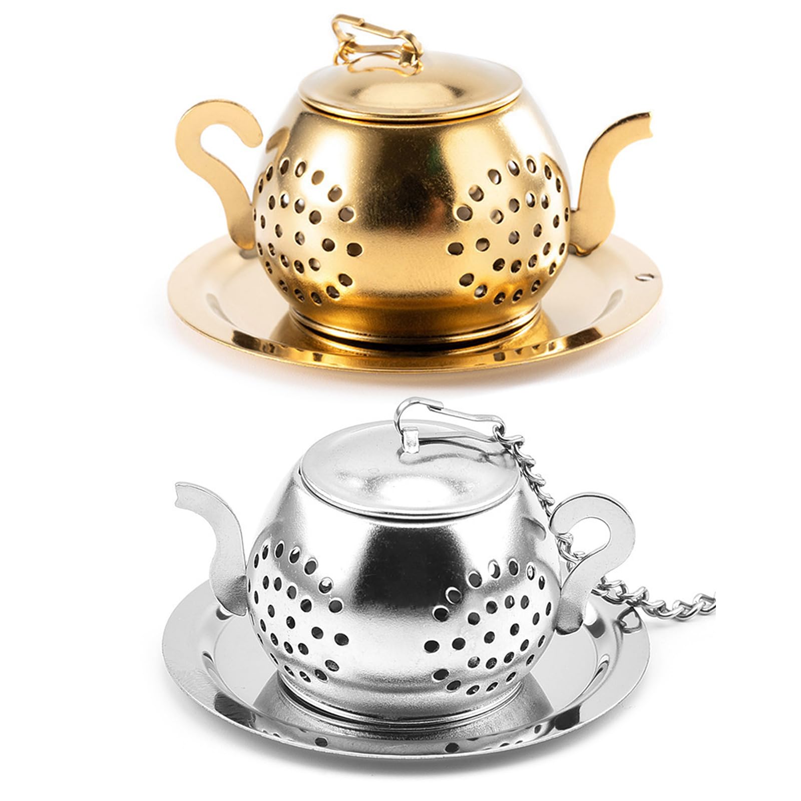 Set 20 Infusori Da T&egrave; In Acciaio Inox - Colini A Molla Rimovibili Per Teiera, Filtri Per T&egrave; Sfuso