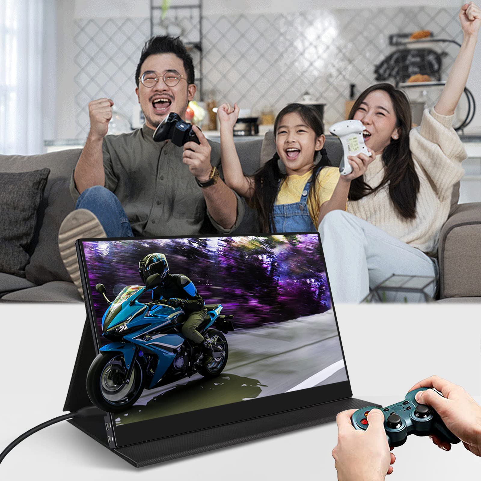 Amazon.co.jp: モバイルモニター CNXioaMi 16.1インチ タッチ 