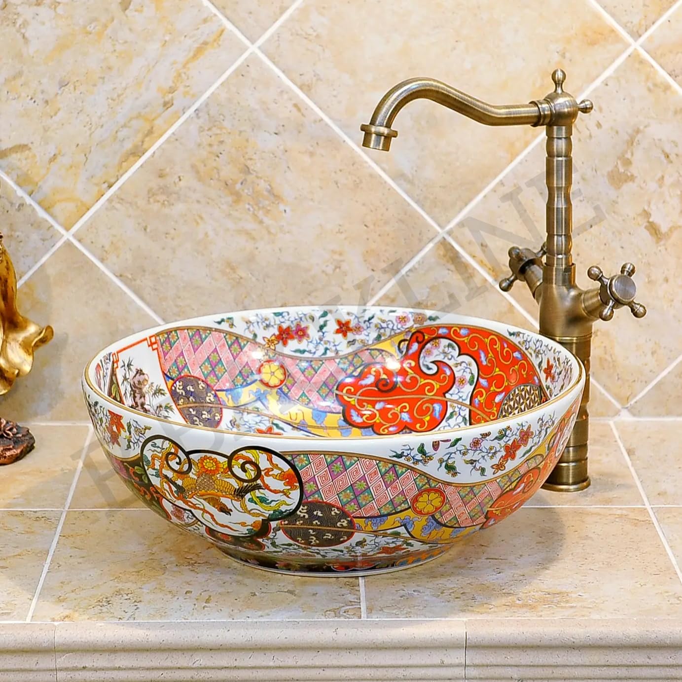 Moroccan Ceramic Wash Basin - Table Top Design -3 Moroccan Ceramic Wash Basin - Table Top Design -3