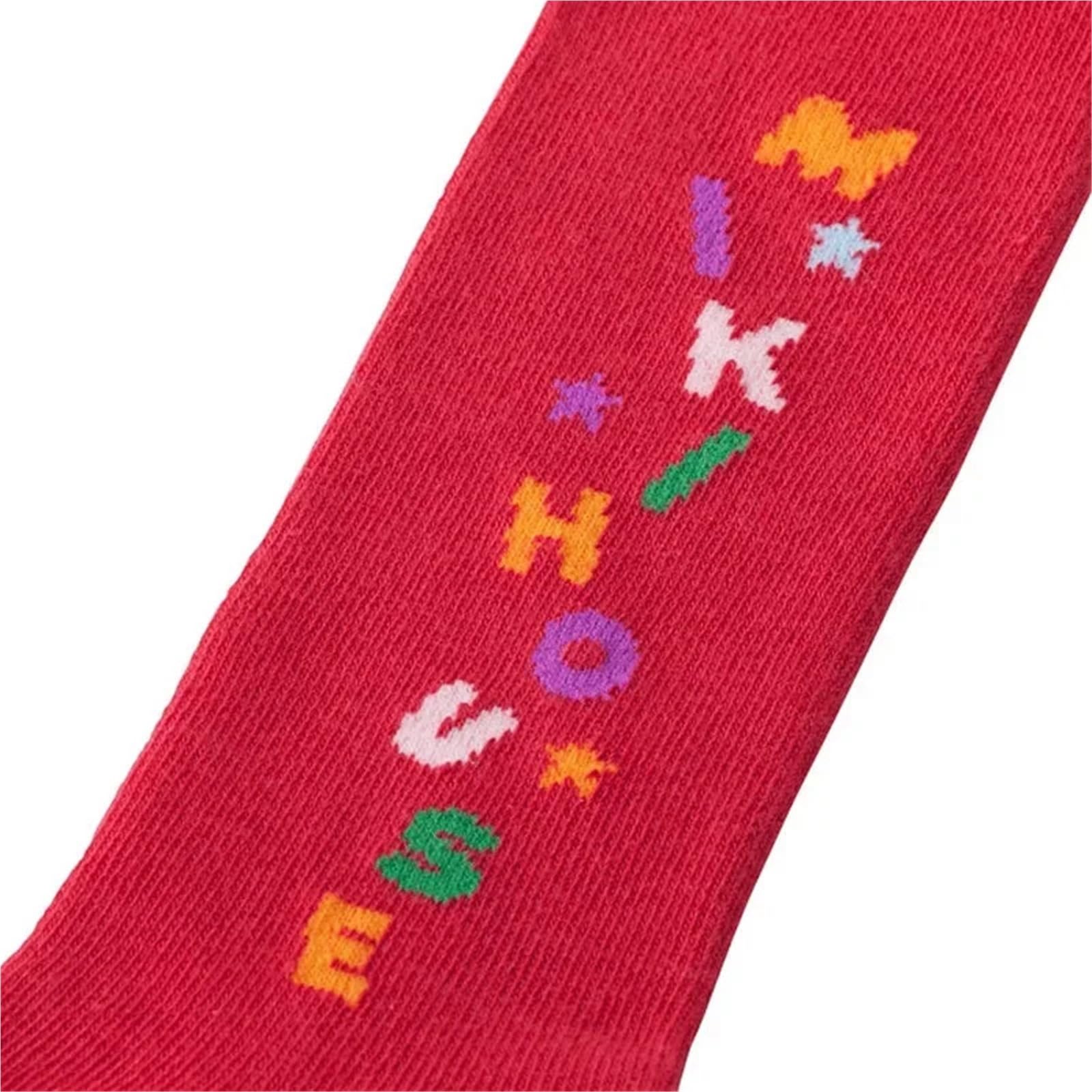 Children's Elastic Tights – Spring Cartoon Letter Stockings for Girls | Japanese & Korean Style Baby Pantyhose