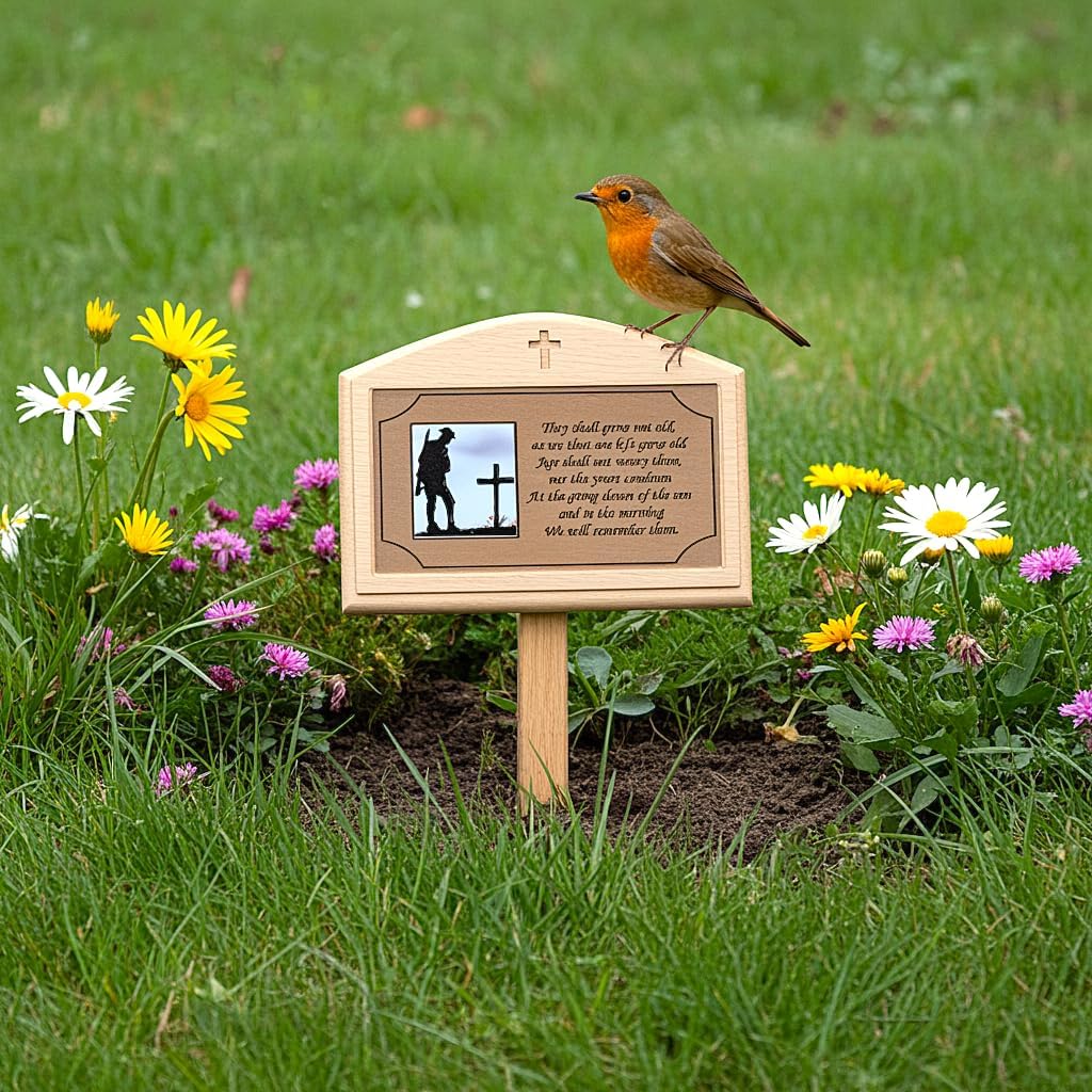 Memorial Grave Marker Plaque - Cremation Crematorium Remembrance Personalised - To Purchase Click Customize Now Button
