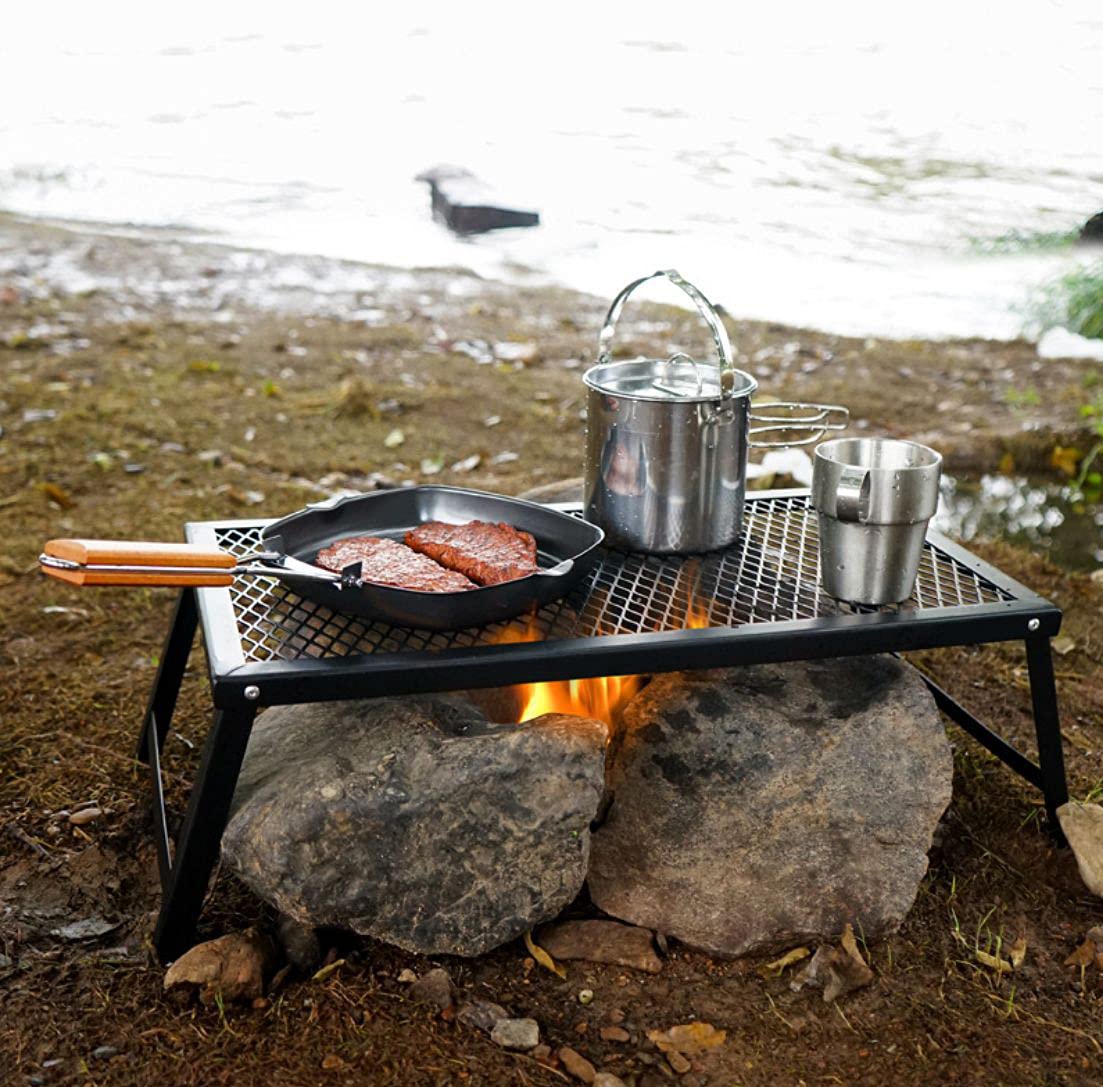 Stoliki boczne, składany przenośny stół do grillowania, metalowy stół do grilla, regulowany mały stół kempingowy na kemping lekki aluminium