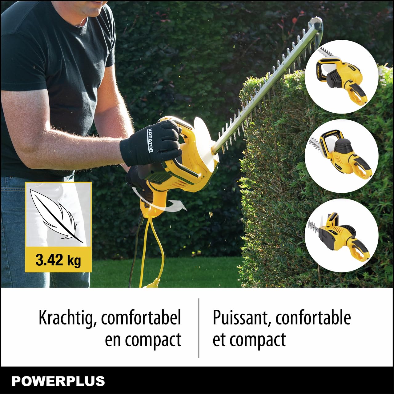 PowerPlus POWXG20080 POWXG20080 - Cortasetos 600 W, 610 mm