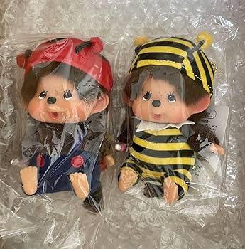Amazon.co.jp: 2個セット てんとう虫ミツバチ モンチッチ 顔でかキー