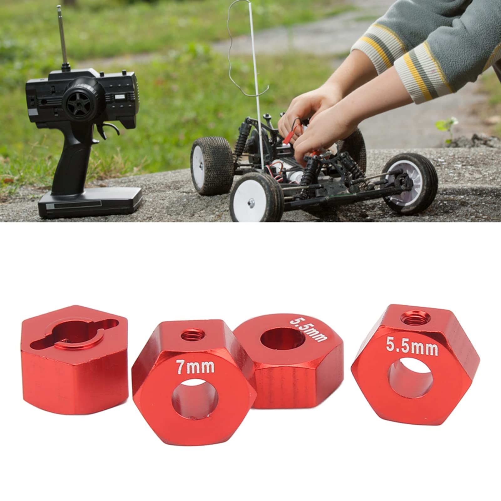 Pilipane RC Radnabe – 4 Stück Aluminium, 14 Mm, Für Traxxas 1/10 Slash 4x4