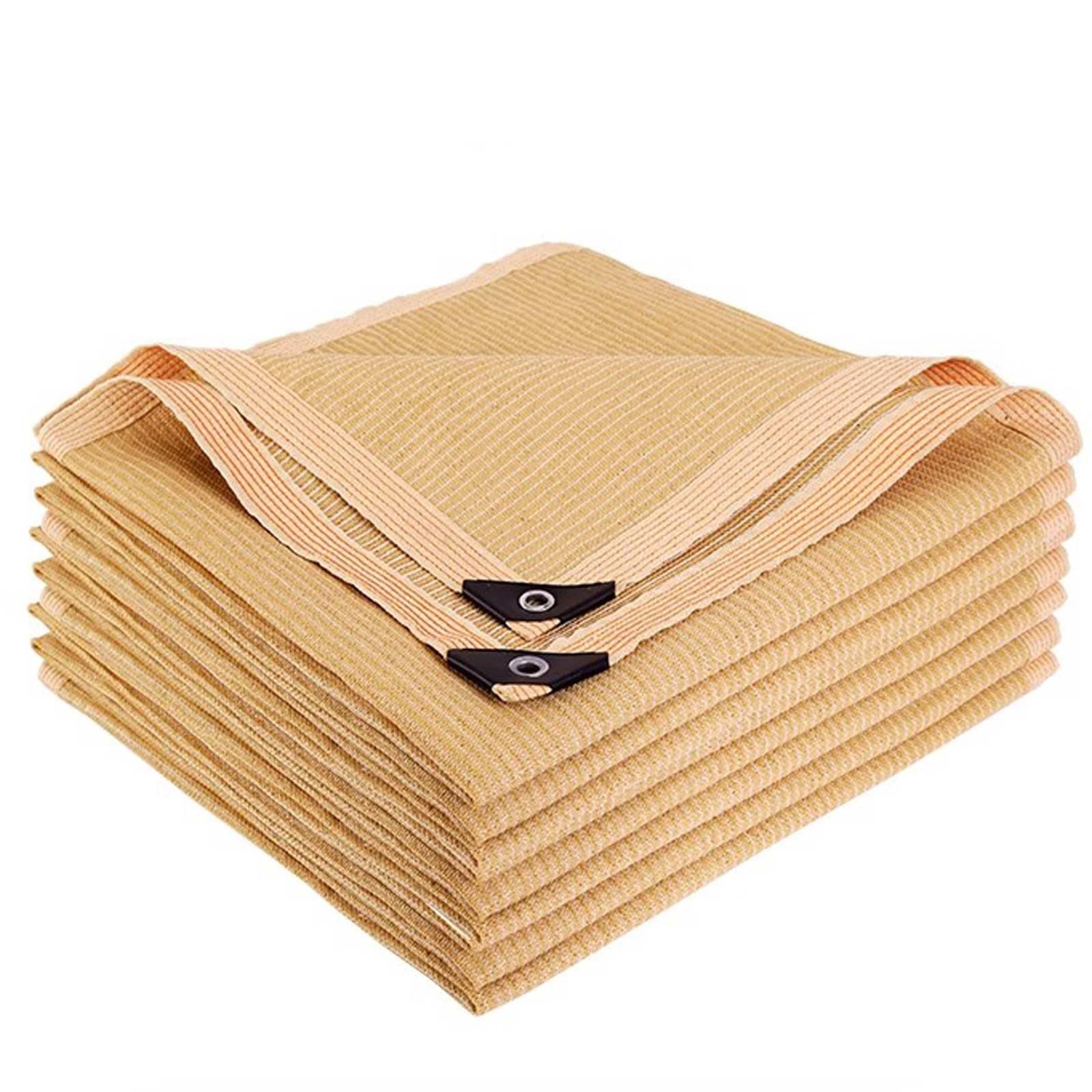 Tissu d'ombrage extérieur beige 4x9m filet coupe-vent haute densité pour jardin et serre