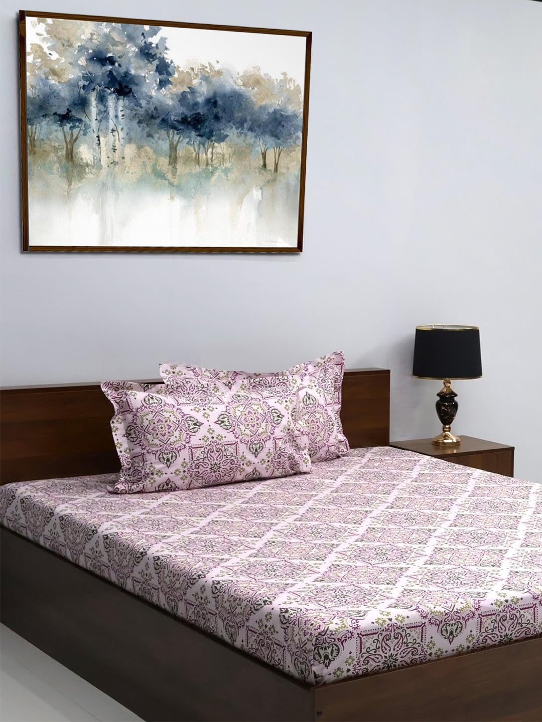 Bombay Dyeing King Sheet Set - 100% Cotton -16
