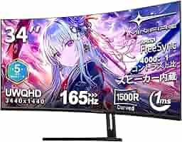 ま*ん様 Minifire曲面モニター24インチ100Hz 応答速度1ms型番M Minifire モニター 24インチ ディスプレイ フルHD 100Hz ブルー