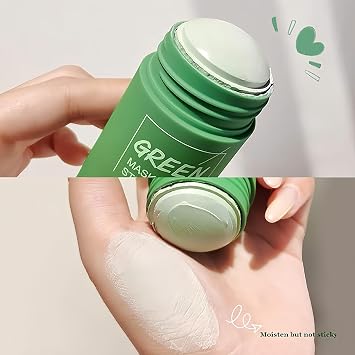 2PCS Green Tea Deep Cleanse Mask Stick, Deep Cleansing & Blackhead Remover, Green Tea Face Mask Stick, Moisturizes & Purifies Skin for Men & Women, Deep Cleansing Facial Pores for Skin