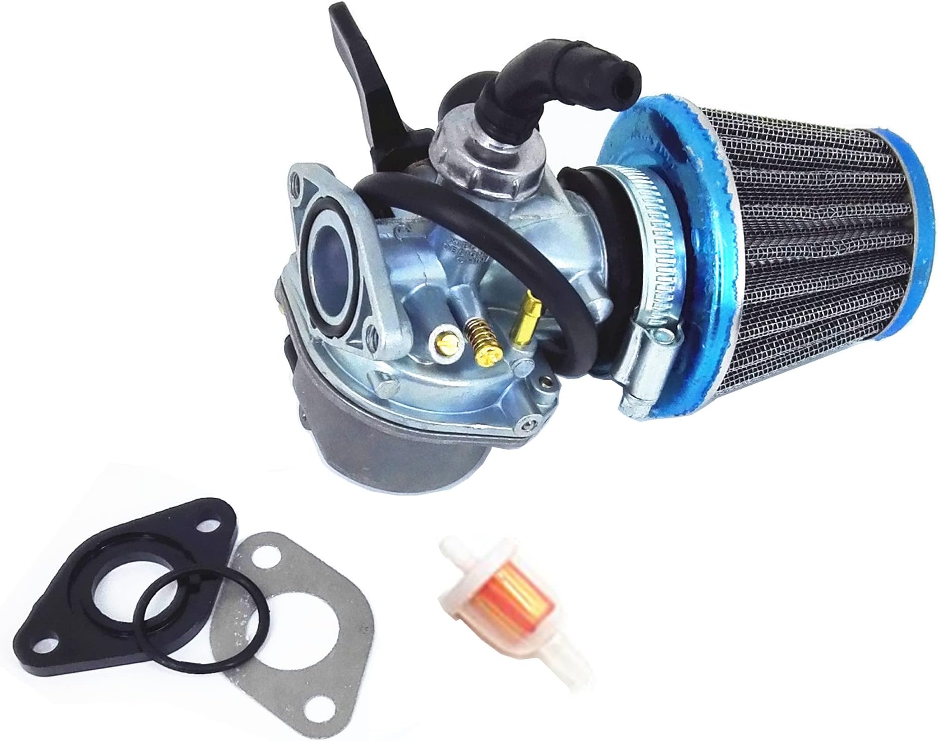 Filtro Aria In Alluminio Per Moto E Scooter 35mm - Adatto Per 50cc, 70cc, 90cc, 110cc, 125cc