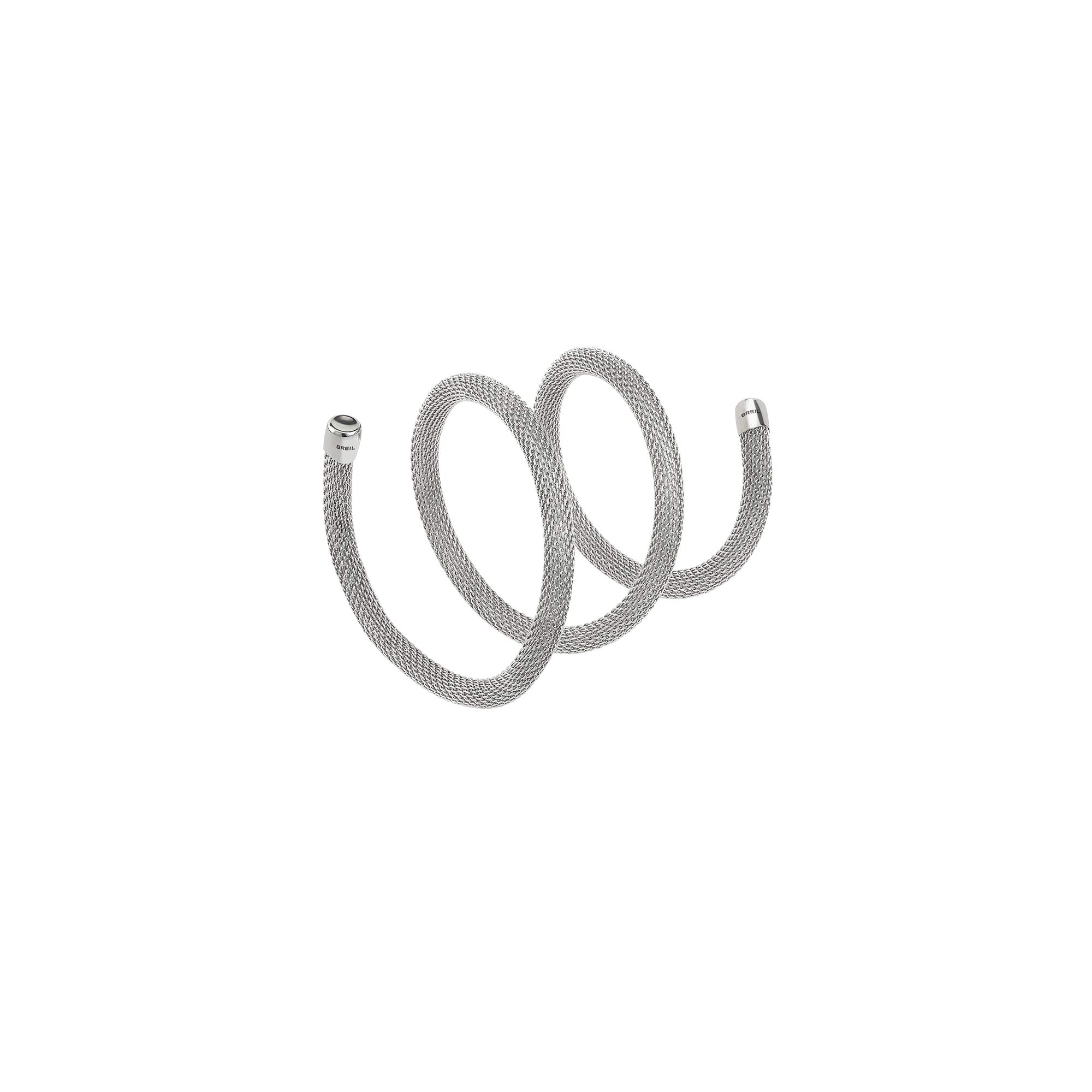 BreilNEW SNAKE Collection TJ2711 - Flexible and Versatile Stainless Steel Mesh Jewellery: Ladies Bracelet for Women - 50 cm Long - Steel