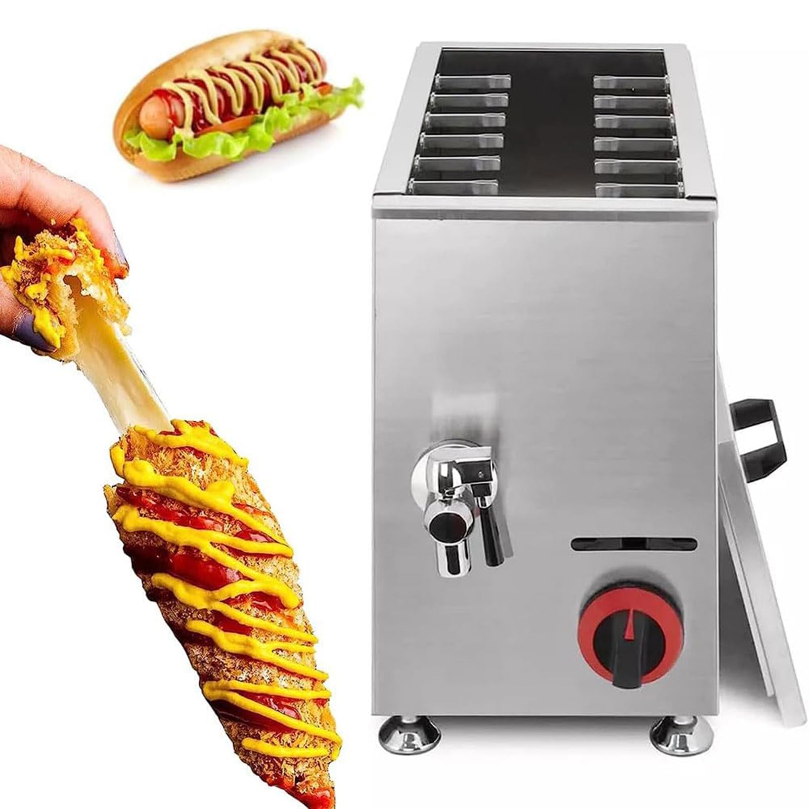 ylpddmm 21L Commercial Electric Deep Fryer Stainless Steel Korean
