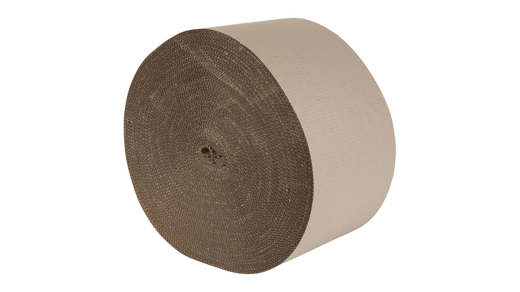 packster 2x Rollenwellpappe Wellpapprolle 30cm 70lfm Braun C-Welle Wellpappe Verpackungsmaterial für sicheren Versand & Lagerung