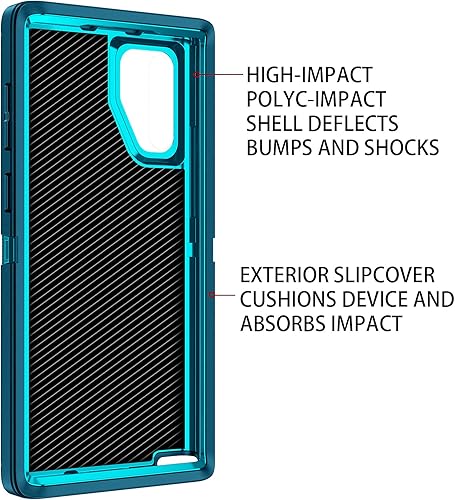 Miniatura 26 de Funda para Galaxy Note 10 Plus, a prueba de golpes, a prueba de caídas, a prueba de polvo, protección de cuerpo completo de 3 capas, funda rígida