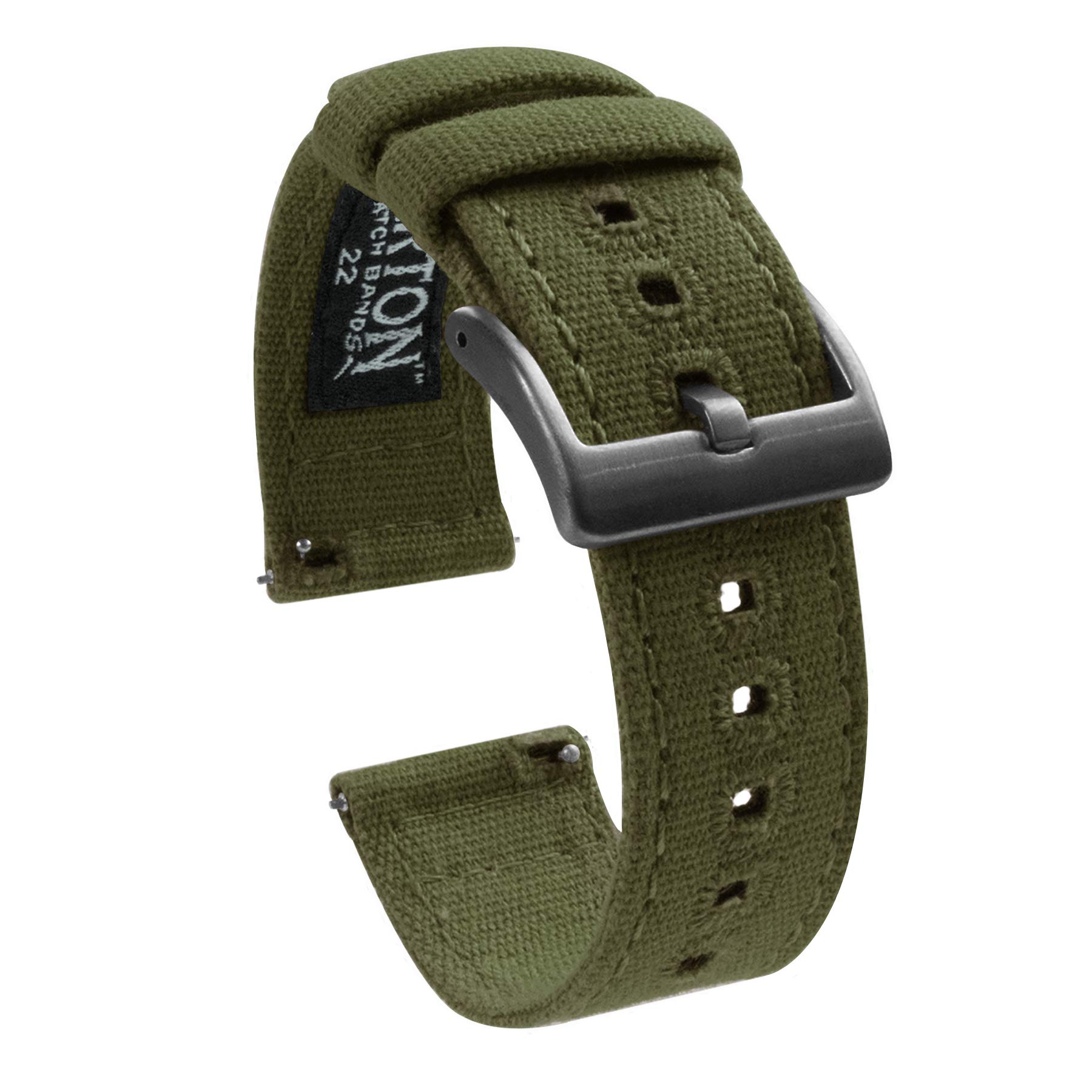 Barton Canvas Quick Release Band Army Green