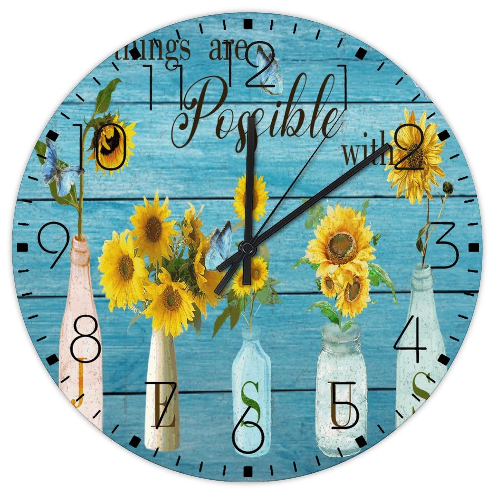 Horloge bois silencieuse sans tic-tac pour le calme de votre garderie