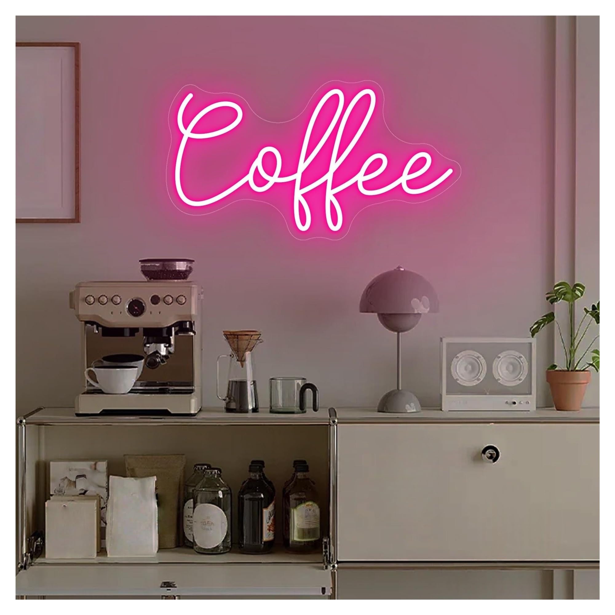 Shouxi A Sign Lamp Coffee Neon Sign, Personalized,Club Cafe Shop Store Business Logo, Bar Welcome 41Cm(A)