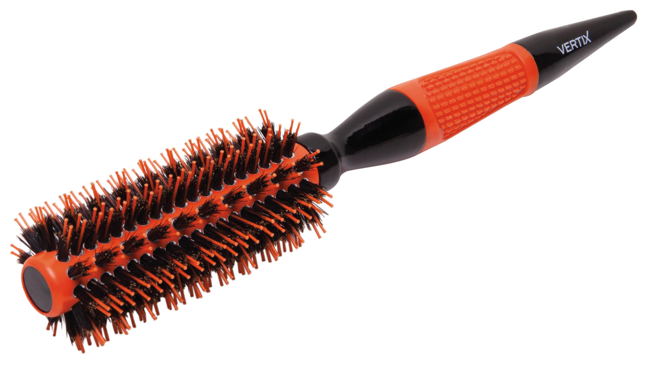 Detalhe das cerdas de javali e pinos de nylon da escova Vertix Pro Salon 19